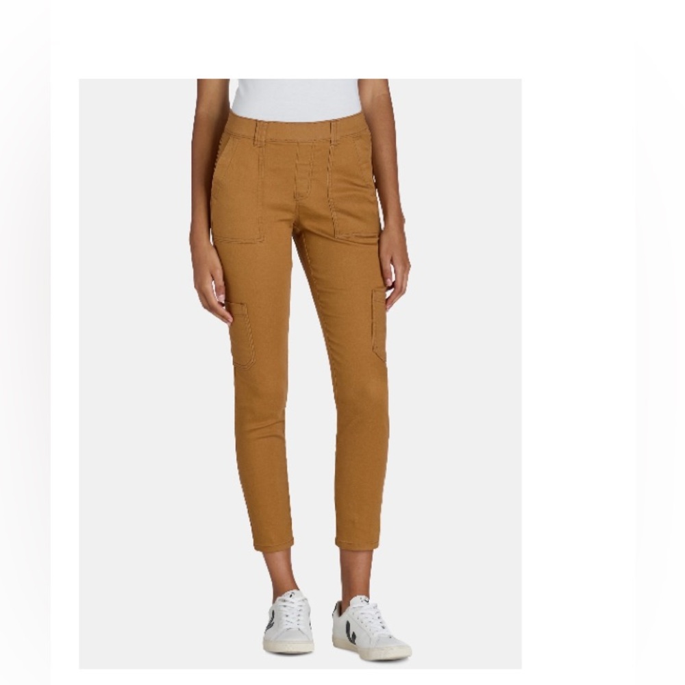 NWT XXS brown pants sz 00 pull on high rise 1125